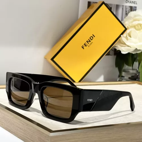 Wholesale Fendi AAA Quality Sunglasses #1295786 $64.00 USD, Wholesale Quality Replica Fendi AAA Quality Sunglasses