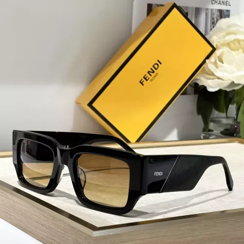 Wholesale Fendi AAA Quality Sunglasses #1295787 $64.00 USD, Wholesale Quality Replica Fendi AAA Quality Sunglasses