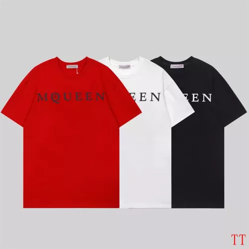 Replica Alexander McQueen T-shirts Short Sleeved For Unisex #1295804 $29.00 USD for Wholesale