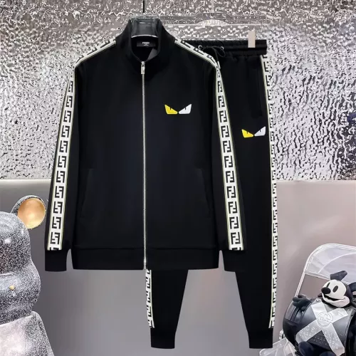 Wholesale Fendi Tracksuits Long Sleeved For Men #1296437 $92.00 USD, Wholesale Quality Replica Fendi Tracksuits