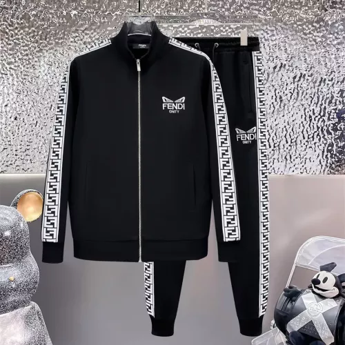 Wholesale Fendi Tracksuits Long Sleeved For Men #1296439 $92.00 USD, Wholesale Quality Replica Fendi Tracksuits