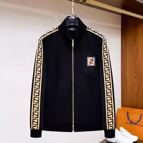 Replica Fendi Tracksuits Long Sleeved For Men #1296441 $92.00 USD for Wholesale