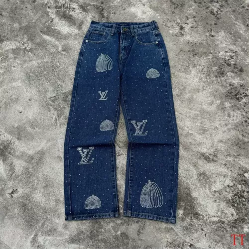 Wholesale Louis Vuitton LV Jeans For Unisex #1296923 $76.00 USD, Wholesale Quality Replica Louis Vuitton LV Jeans