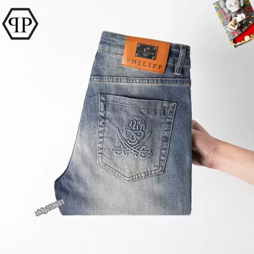 Replica Philipp Plein PP Jeans For Men #1297855 $48.00 USD for Wholesale