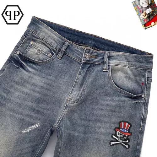 Replica Philipp Plein PP Jeans For Men #1297855 $48.00 USD for Wholesale