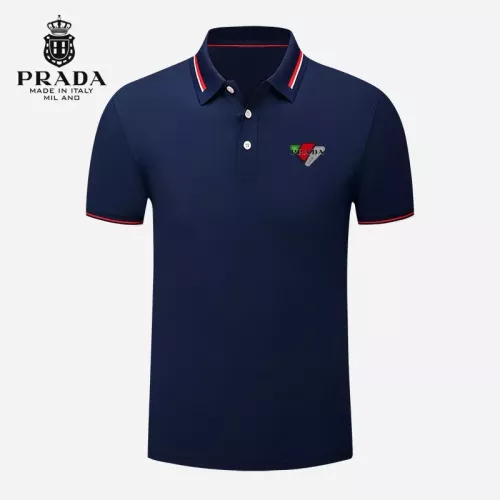Wholesale Prada T-Shirts Short Sleeved For Men #1297925 $29.00 USD, Wholesale Quality Replica Prada T-Shirts