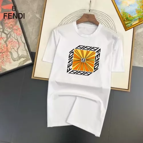Wholesale Fendi T-Shirts Short Sleeved For Unisex #1298190 $25.00 USD, Wholesale Quality Replica Fendi T-Shirts