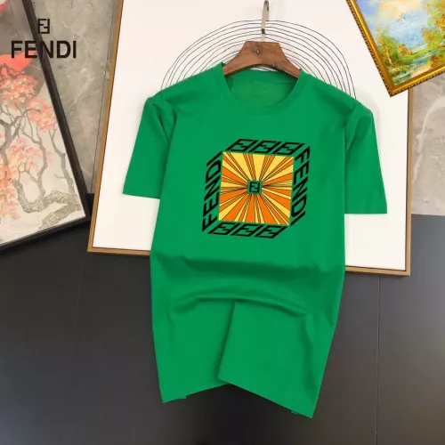 Wholesale Fendi T-Shirts Short Sleeved For Unisex #1298193 $25.00 USD, Wholesale Quality Replica Fendi T-Shirts