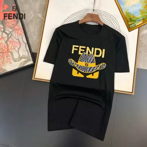 Wholesale Fendi T-Shirts Short Sleeved For Unisex #1298197 $25.00 USD, Wholesale Quality Replica Fendi T-Shirts