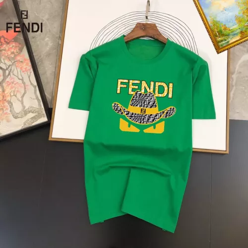 Wholesale Fendi T-Shirts Short Sleeved For Unisex #1298200 $25.00 USD, Wholesale Quality Replica Fendi T-Shirts