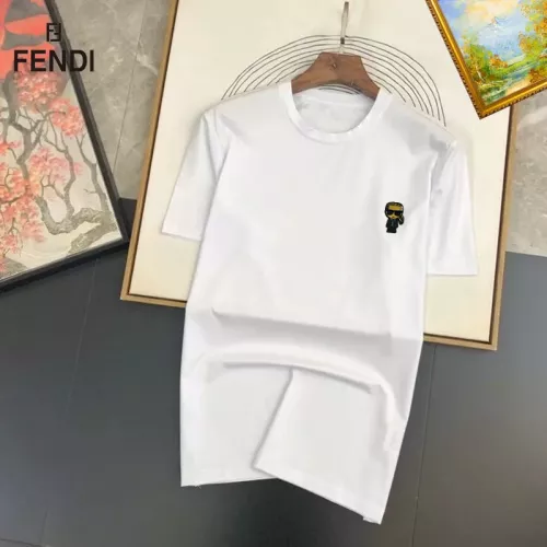 Wholesale Fendi T-Shirts Short Sleeved For Unisex #1298250 $25.00 USD, Wholesale Quality Replica Fendi T-Shirts