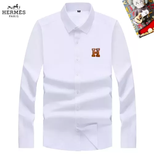 Wholesale Hermes Shirts Long Sleeved For Men #1298298 $40.00 USD, Wholesale Quality Replica Hermes Shirts