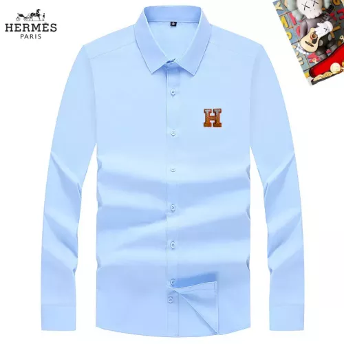 Wholesale Hermes Shirts Long Sleeved For Men #1298299 $40.00 USD, Wholesale Quality Replica Hermes Shirts