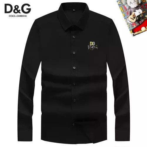 Wholesale Dolce &amp; Gabbana D&amp;G Shirts Long Sleeved For Men #1298363 $40.00 USD, Wholesale Quality Replica Dolce &amp; Gabbana D&amp;G Shirts