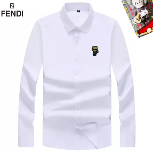 Wholesale Fendi Shirts Long Sleeved For Men #1298370 $40.00 USD, Wholesale Quality Replica Fendi Shirts