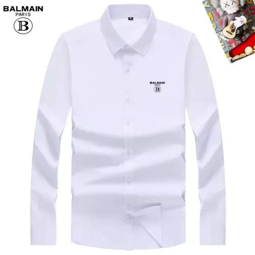 Wholesale Balmain Shirts Long Sleeved For Men #1298394 $40.00 USD, Wholesale Quality Replica Balmain Shirts