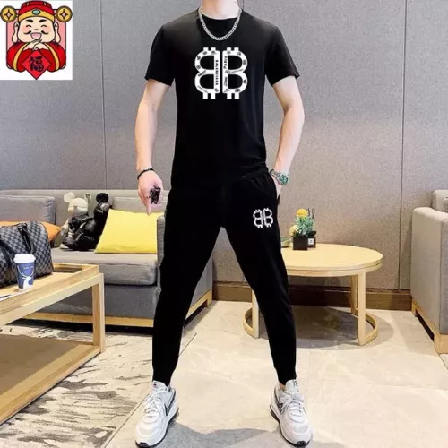 Wholesale Balenciaga Fashion Tracksuits Short Sleeved For Men #1298473 $64.00 USD, Wholesale Quality Replica Balenciaga Fashion Tracksuits