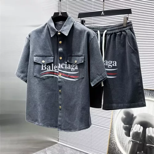 Wholesale Balenciaga Fashion Tracksuits Short Sleeved For Men #1298609 $72.00 USD, Wholesale Quality Replica Balenciaga Fashion Tracksuits