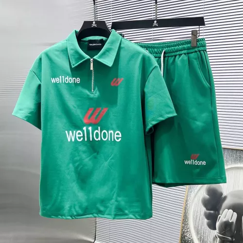 Wholesale Balenciaga Fashion Tracksuits Short Sleeved For Men #1298618 $60.00 USD, Wholesale Quality Replica Balenciaga Fashion Tracksuits
