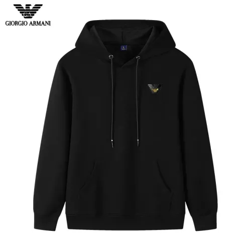 Wholesale Armani Hoodies Long Sleeved For Men #1298856 $40.00 USD, Wholesale Quality Replica Armani Hoodies