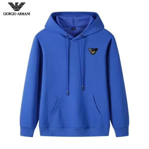 Wholesale Armani Hoodies Long Sleeved For Men #1298857 $40.00 USD, Wholesale Quality Replica Armani Hoodies