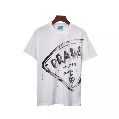 Wholesale Prada T-Shirts Short Sleeved For Unisex #1299134 $32.00 USD, Wholesale Quality Replica Prada T-Shirts
