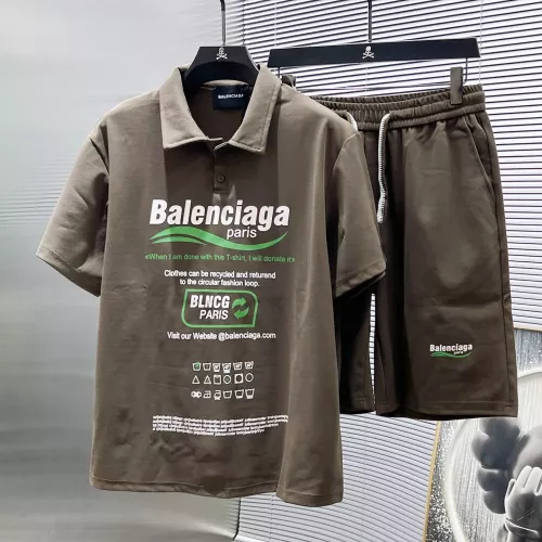 Wholesale Balenciaga Fashion Tracksuits Short Sleeved For Men #1299313 $60.00 USD, Wholesale Quality Replica Balenciaga Fashion Tracksuits