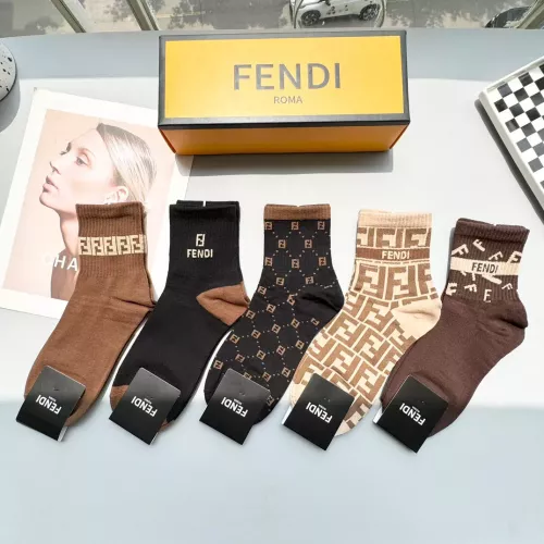Wholesale Fendi Socks #1300596 $25.00 USD, Wholesale Quality Replica Fendi Socks