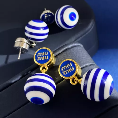 Replica MIU MIU Earrings For Women #1301542 $29.00 USD for Wholesale