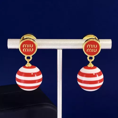 Wholesale MIU MIU Earrings For Women #1301544 $29.00 USD, Wholesale Quality Replica MIU MIU Earrings