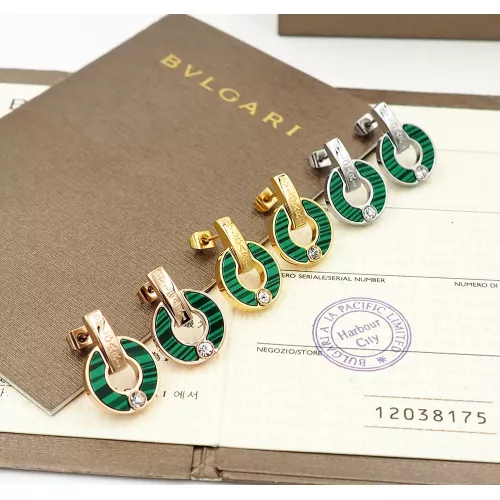 Replica Bvlgari Earrings For Women #1301582 $25.00 USD for Wholesale