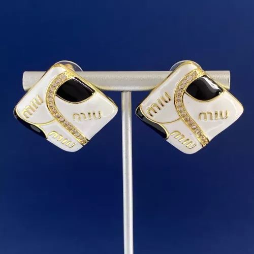 Wholesale MIU MIU Earrings For Women #1301680 $29.00 USD, Wholesale Quality Replica MIU MIU Earrings