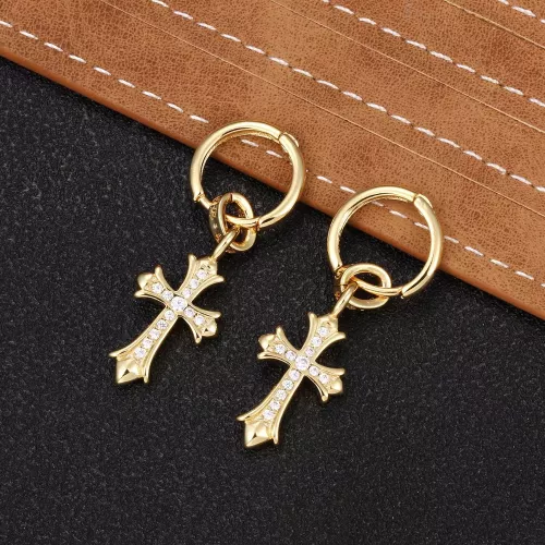 Wholesale Chrome Hearts Earrings For Women #1302452 $32.00 USD, Wholesale Quality Replica Chrome Hearts Earrings