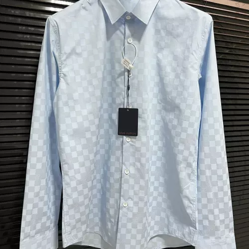 Wholesale Louis Vuitton LV Shirts Long Sleeved For Men #1302507 $64.00 USD, Wholesale Quality Replica Louis Vuitton LV Shirts