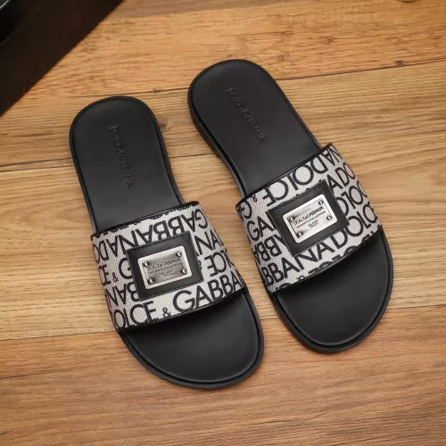 Wholesale Dolce &amp; Gabbana D&amp;G Slippers For Men #1302875 $60.00 USD, Wholesale Quality Replica Dolce &amp; Gabbana D&amp;G Slippers