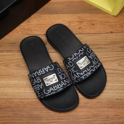 Wholesale Dolce &amp; Gabbana D&amp;G Slippers For Men #1302877 $60.00 USD, Wholesale Quality Replica Dolce &amp; Gabbana D&amp;G Slippers