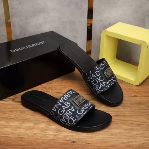 Replica Dolce & Gabbana D&G Slippers For Men #1302877 $60.00 USD for Wholesale