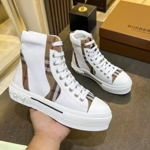 Wholesale Burberry High Tops Shoes For Women #1302884 $105.00 USD, Wholesale Quality Replica Burberry High Tops Shoes