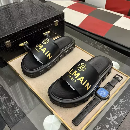 Wholesale Balmain Slippers For Men #1302969 $56.00 USD, Wholesale Quality Replica Balmain Slippers