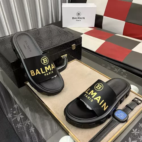 Replica Balmain Slippers For Men #1302969 $56.00 USD for Wholesale