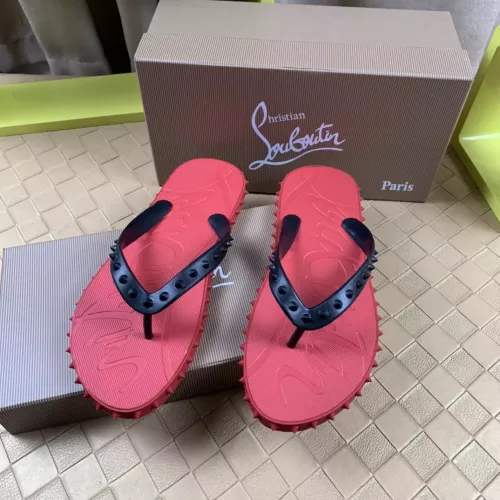 Wholesale Christian Louboutin CL Slippers For Men #1303002 $56.00 USD, Wholesale Quality Replica Christian Louboutin CL Slippers