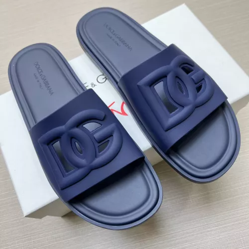 Wholesale Dolce &amp; Gabbana D&amp;G Slippers For Men #1303184 $52.00 USD, Wholesale Quality Replica Dolce &amp; Gabbana D&amp;G Slippers