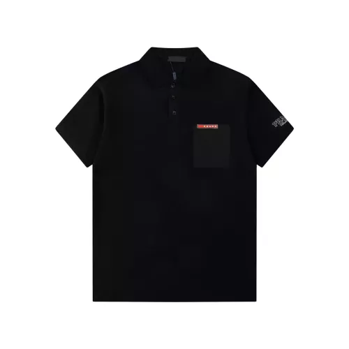 Wholesale Prada T-Shirts Short Sleeved For Men #1303185 $40.00 USD, Wholesale Quality Replica Prada T-Shirts