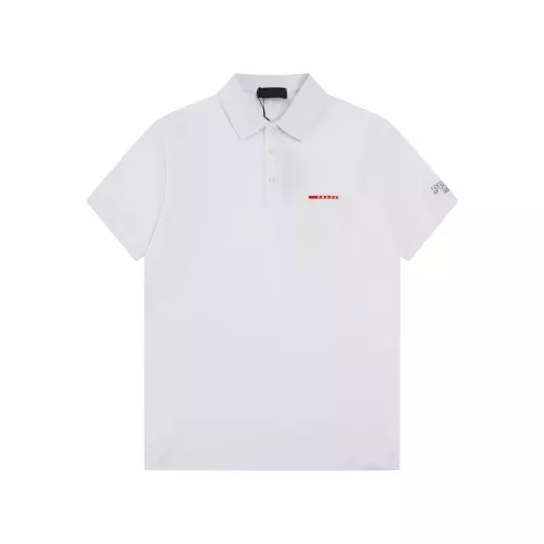 Wholesale Prada T-Shirts Short Sleeved For Men #1303186 $40.00 USD, Wholesale Quality Replica Prada T-Shirts