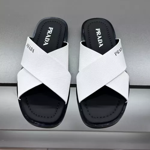 Wholesale Prada Slippers For Men #1303191 $52.00 USD, Wholesale Quality Replica Prada Slippers