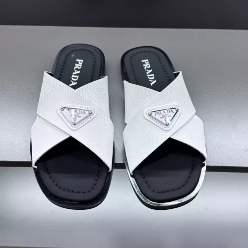 Wholesale Prada Slippers For Men #1303203 $52.00 USD, Wholesale Quality Replica Prada Slippers