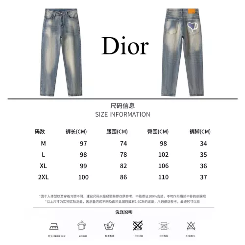 Replica Christian Dior Jeans For Men #1303279 $48.00 USD for Wholesale