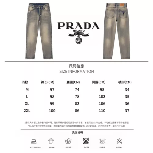 Replica Prada Jeans For Men #1303394 $48.00 USD for Wholesale