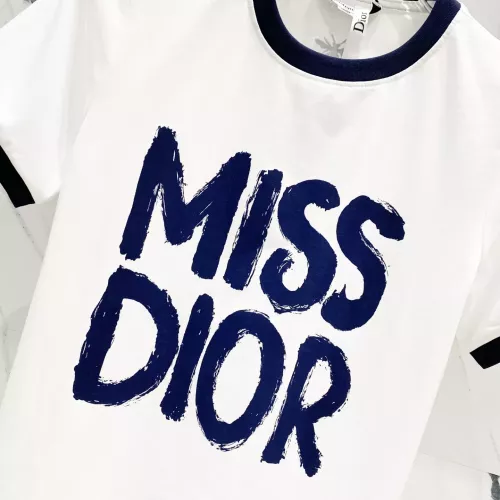 Replica Christian Dior T-Shirts Short Sleeved For Women #1303416 $40.00 USD for Wholesale