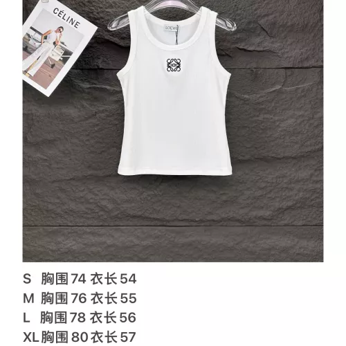 Replica LOEWE T-Shirts Sleeveless For Women #1303682 $42.00 USD for Wholesale